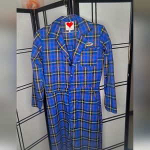 Blue Plaid Jumpsuit, OhMighty brand